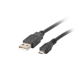 Провод Lanberg Micro USB / USB USB 2.0 A male, Micro USB 2.0 B male, 1.8 м, черный