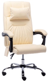 Kontoritool VLX Massage Faux Leather 20295, kreemjasvalge