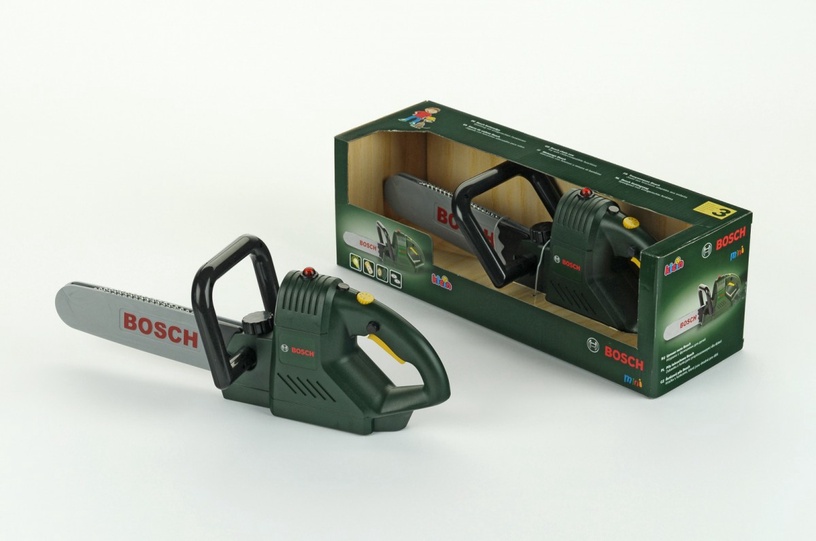 Dārza rotaļlieta, zāģis Klein Bosch Chainsaw, zaļa/pelēka