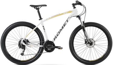 Велосипед горный Romet Rambler R7.3, 27.5 ″, 20" (49.53 cm) рама, золотой/белый