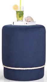 Пуф Hanah Home Bozcaada 209FLF1140, синий/белый, 38 см x 38 см x 43 см
