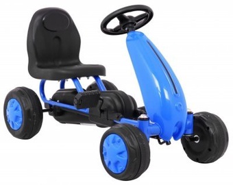 Automobilis su pedalais RoGer GoKart, mėlynas