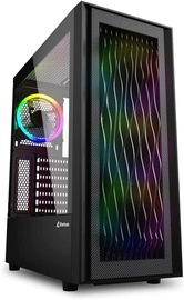 Kompiuterio korpusas Sharkoon Sharkoon RGB WAVE, juoda