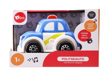 Rotaļlietu policijas automašīna Bo. Interactive Police Car 8018EE, zila/balta