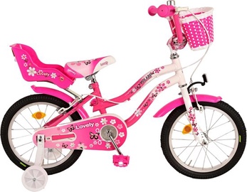 Vaikiškas dviratis, miesto Volare Lovely, baltas/rožinis, 16"