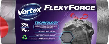 Atkritumu maisi Vortex Flexy Force, 35 l, 15 gab.