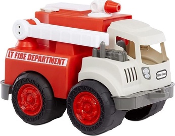 Rotaļu ugunsdzēsēju mašīna Little Tikes Dirt Digger Fire Truck 454858, balta/sarkana