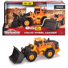 Rotaļu traktors Majorette Volvo Wheel Loader 213723001, melna/oranža
