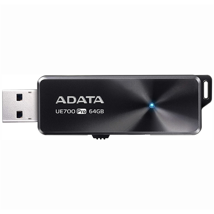 USB atmintinė Adata UE700 Pro, juoda, 64 GB