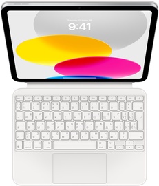 Klaviatūra Apple Magic Keyboard Magic Keyboard Folio for iPad (10th generation) EN/RU, balta