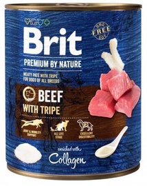 Влажный корм для собак Brit Premium By Nature Beef with Tripe, говядина, 0.8 кг