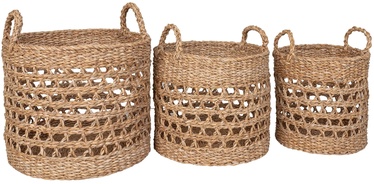 Korvide komplekt, esemete hoidmiseks House Nordic 4401557, beež, 36 x 36 x 30 cm