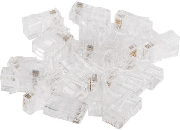 Otsik Lanberg RJ45 CAT.6 UTP PLUG 8P8C PLU-6020EZ, läbipaistev