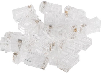 Otsik Lanberg RJ45 CAT.6 UTP PLUG 8P8C RJ-45, läbipaistev