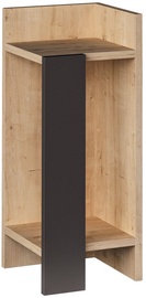 Naktsskapītis Kalune Design Elos Right, ozola/antracīta, 27 x 25 x 60 cm