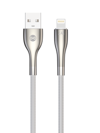 Кабель Forever Sleek USB Type-C, Lightning, 1 м, серебристый