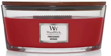 Свеча, ароматическая WoodWick Ellipse Pomegranate, 40 час, 453.6 г, 92 мм x 121 мм