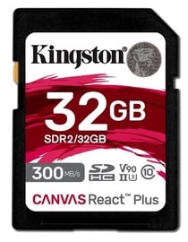 Mälukaart Kingston Canvas React Plus, 32 GB