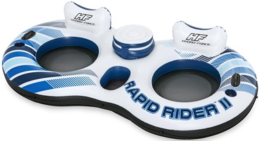 Надувной стул Bestway Hydro-Force Rapid Rider II, синий/белый, 240 см x 122 см