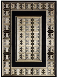 Ковер Hakano Mosse Greek 2, золотой/черный, 300 см x 60 см