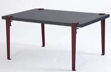 Журнальный столик Kalune Design Neda, антрацитовый/бордо, 600 мм x 900 мм x 450 мм