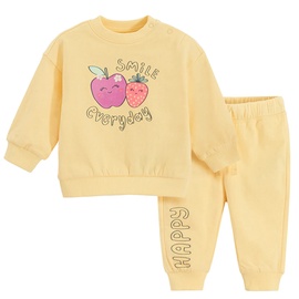 Sportinis kostiumas, mergaitėms/kūdikiams Cool Club CCG2801189-00, geltona, 74 cm, 2 vnt.