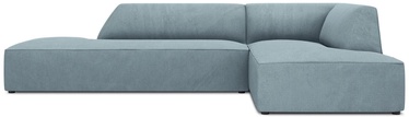Stūra dīvāns Micadoni Home Ruby Modular 4 Seats, gaiši zila, labais, 273 x 180 cm x 69 cm