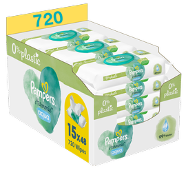 Mitrās salvetes Pampers Harmonie Aqua, 720 gab.