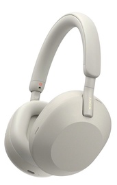 Belaidės ausinės Sony WH-1000XM5, sidabro