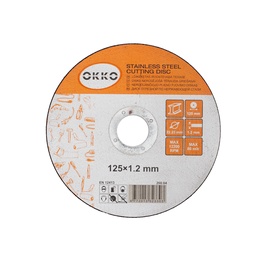 Griešanas disks leņķa slīpmašīnām Okko 200.04, 125 mm x 1.2 mm x 22.23 mm