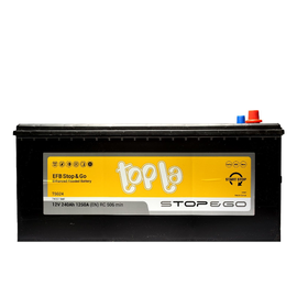 Akumulators Topla Stop & Go, 12 V, 240 Ah, 1250 A