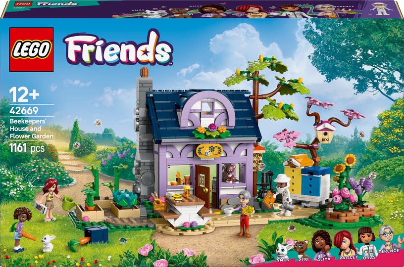Konstruktor LEGO®Friends Mesiniku maja ja lilleaed 42669, 1161 tk