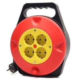 Удлинитель на катушке Power Plant Extension Cord, 4 места, 10 м, IP20