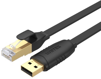 Juhe Unitek RJ-45 to USB-A Y-SP02001B, must, 1.8 m