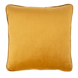 Декоративная подушка Home4you Velvet P0067317, желтый, 450 мм x 450 мм