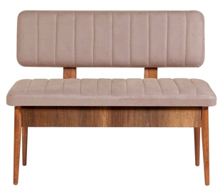 Kingapink Kalune Design Vina Bank, hall/pähklipuu, 110 cm x 46 cm x 85 cm