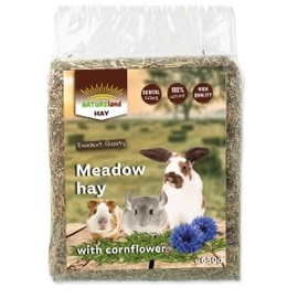 Šienas Nature Land Meadow Hay With Cornflower 808042, 0.650 kg