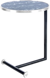 Журнальный столик Kayoom Servant 210, серебристый/черный, 46 см x 46 см x 62 см