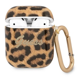 Austiņu maciņš Guess Gua2usleo AirPods, brūna/zelta