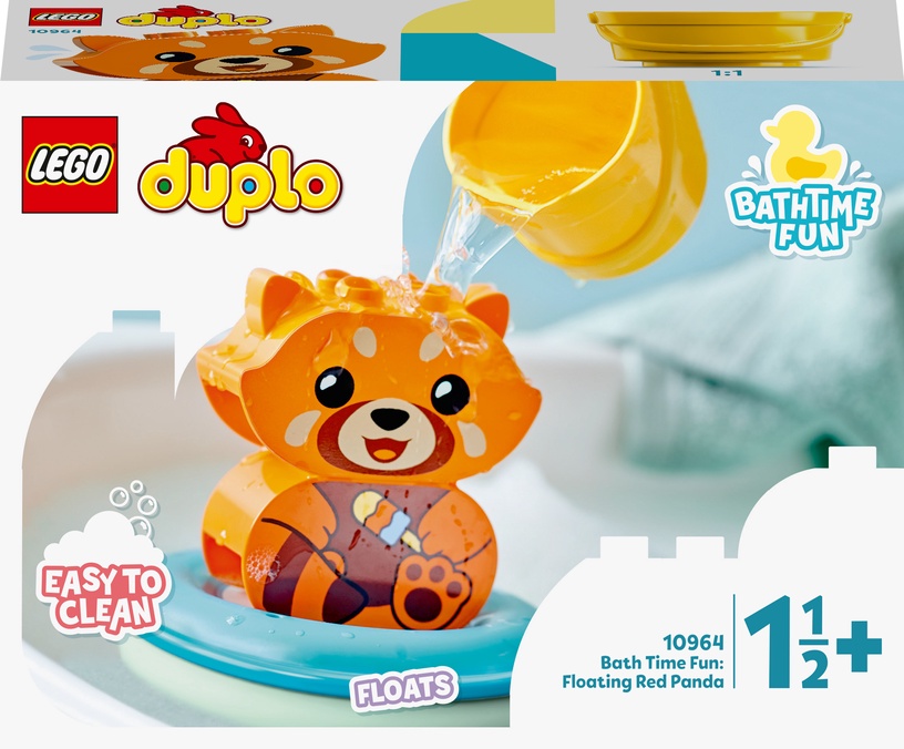 Конструктор LEGO® DUPLO® My First Приключения в ванной: Красная панда на плоту 10964, 5 шт.