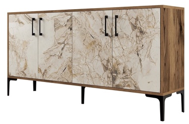 Комод Kalune Design Kiev 160, белый/ореховый, 35 см x 160 см x 78 см