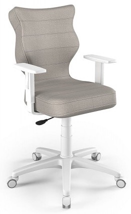Детский стул Duo MT03 Size 6, 40 x 42.5 x 89.5 - 102.5 см, белый/светло-серый