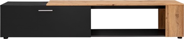 TV-laud ASM Maze II, must/tamm, 200 cm x 39 cm x 40 cm