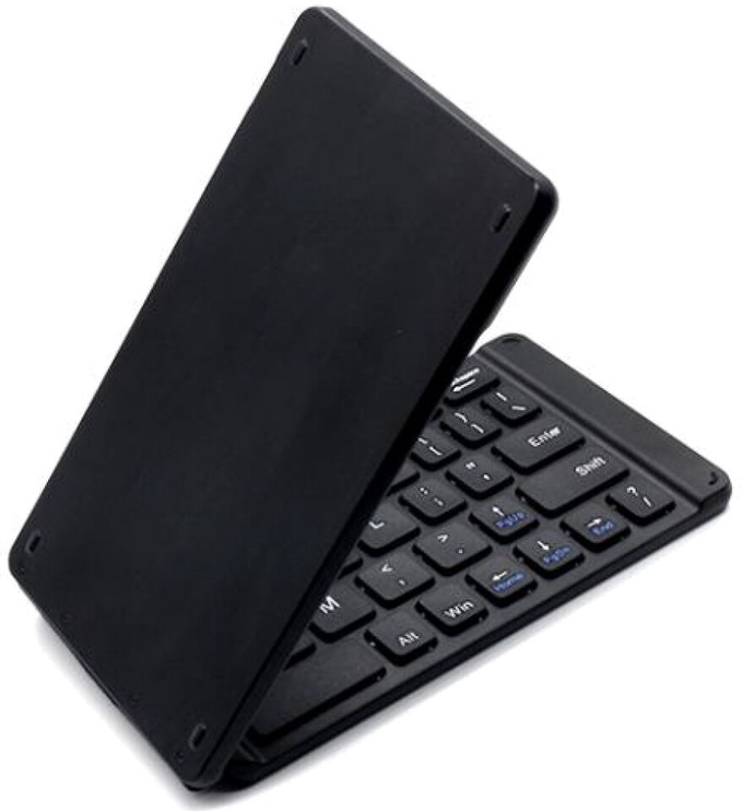 Klaviatūra Techly 364156 EN, melna, bezvadu