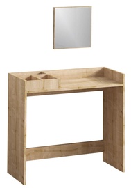 Tualettlaud Kalune Design Pikus DEC0036, tamm, 90 cm x 35 cm x 82 cm, peegliga