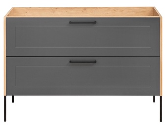 Шкаф для раковины Hakano Tropi, серый/дубовый, 46 x 120 см x 61 см