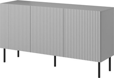 Komoda Asensio KM-1, juoda/šviesiai pilka, 150 x 42 cm x 81 cm