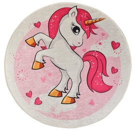 Ковер Conceptum Hypnose Pony 876CHL1229, белый/розовый, 200 см x 200 см
