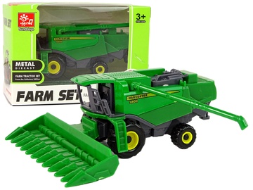 Žaislinis kombainas Lean Toys Farm Set, žalia