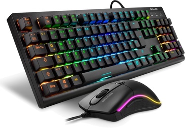 Klaviatuur Sharkoon SKILLER SGB30 Huano Red EN, must